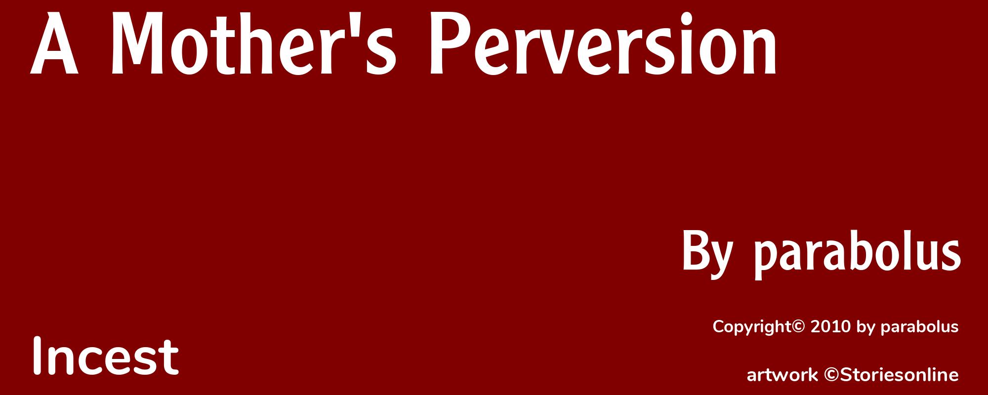 A Mother's Perversion - Cover