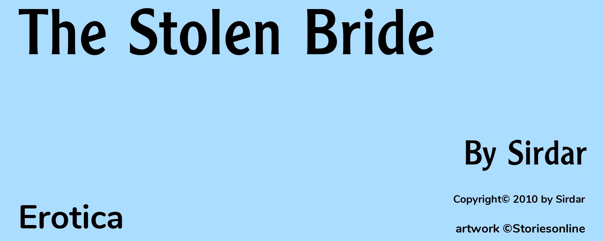 The Stolen Bride - Cover