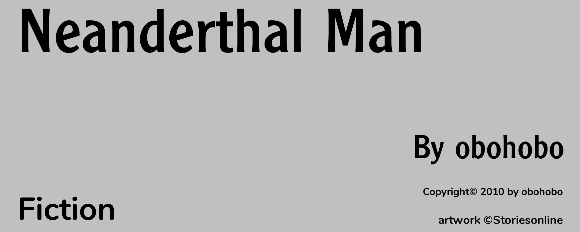 Neanderthal Man - Cover