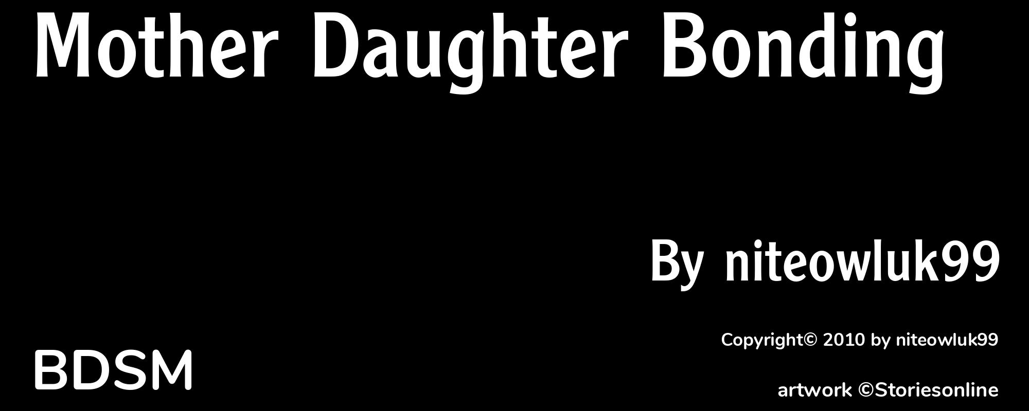 Mother Daughter Bonding - Cover