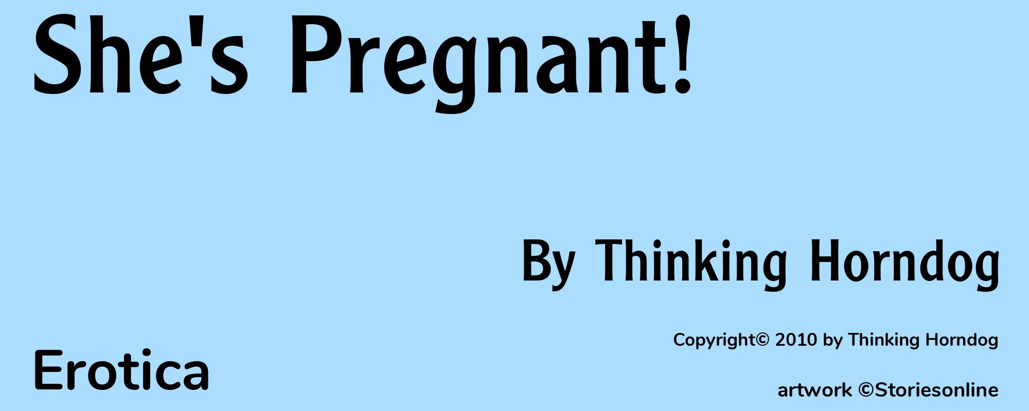 She's Pregnant! - Cover