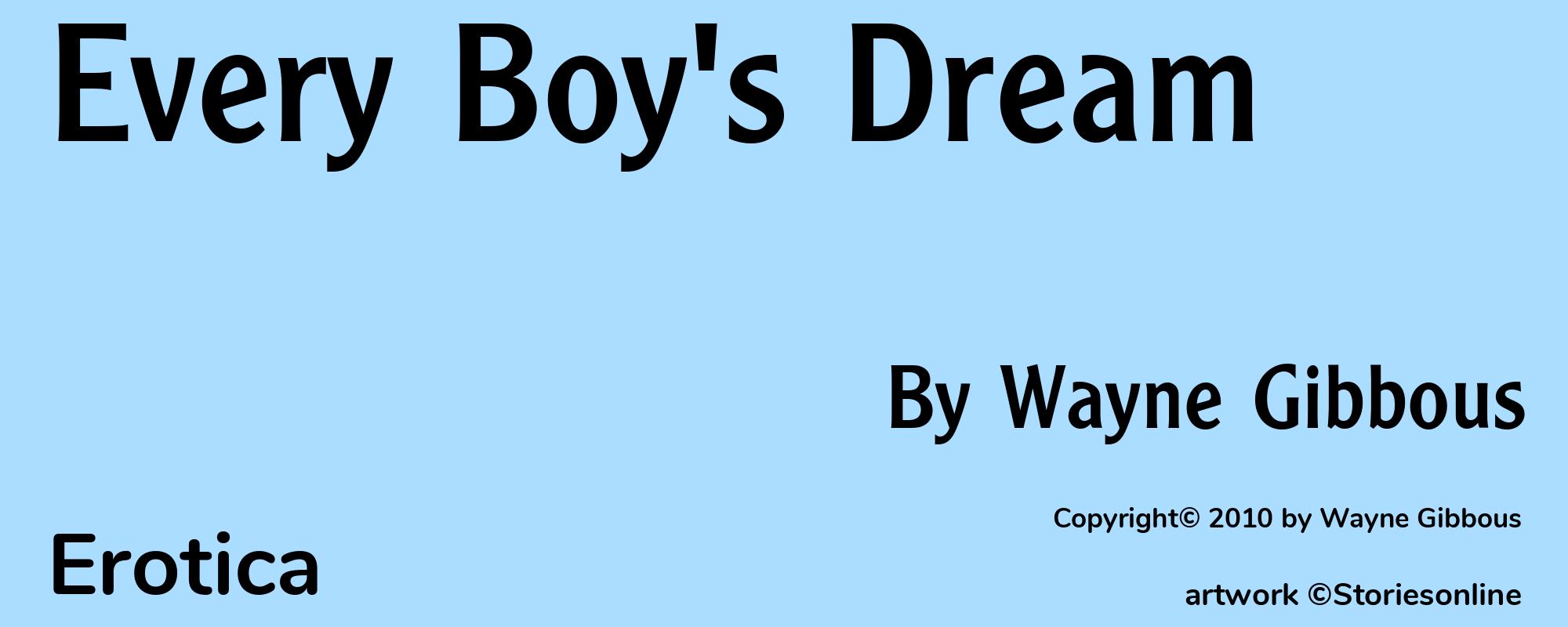 Every Boy's Dream - Cover