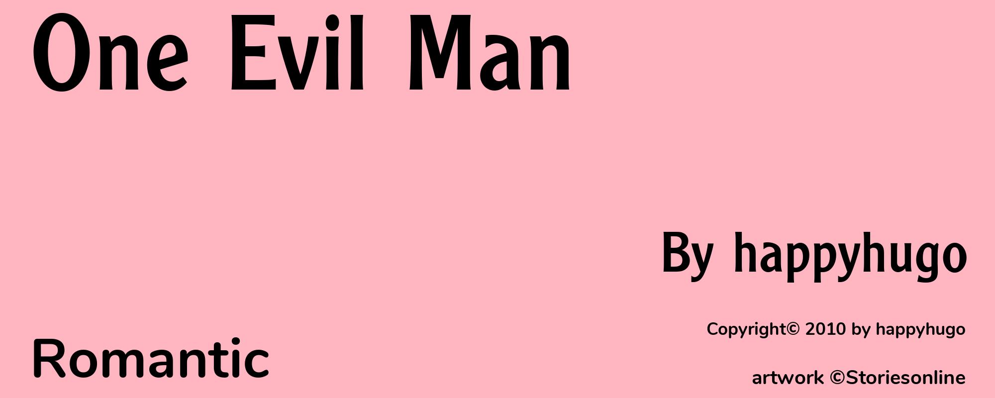 One Evil Man - Cover