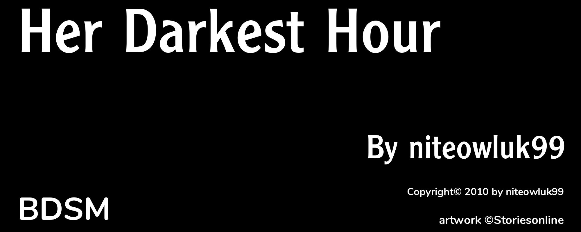 Her Darkest Hour - Cover