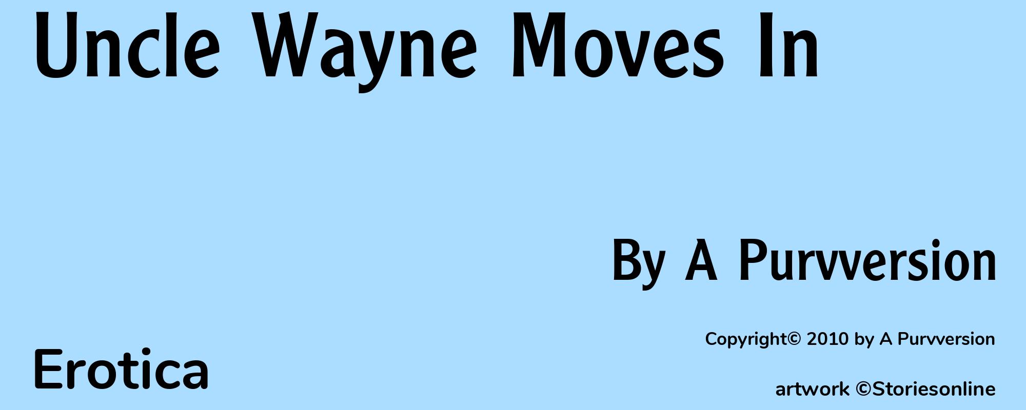 Uncle Wayne Moves In - Cover
