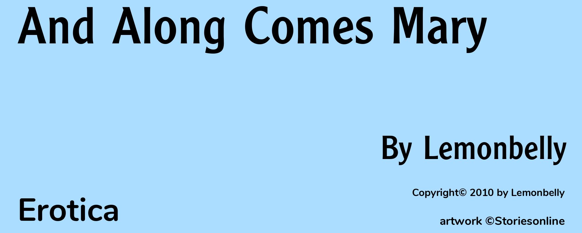 And Along Comes Mary - Cover