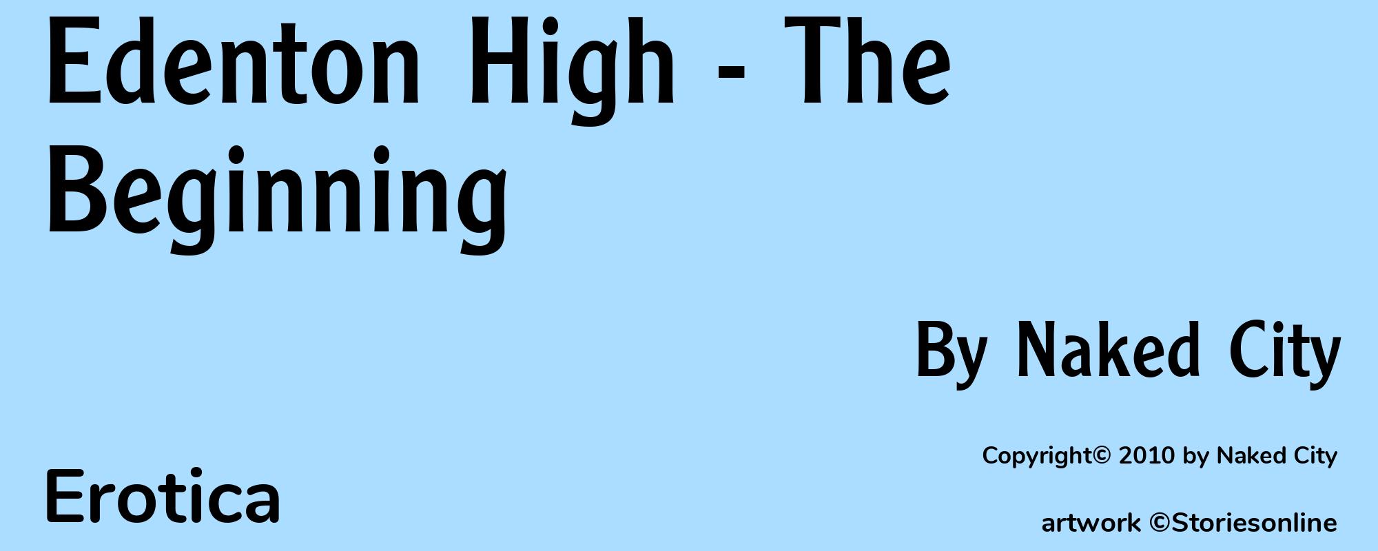 Edenton High - The Beginning - Cover