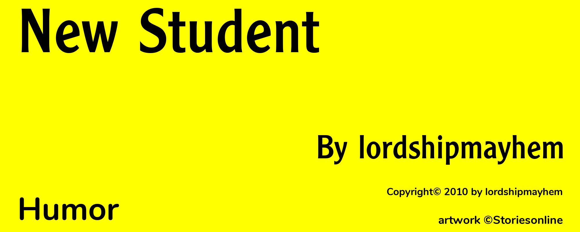 New Student - Cover