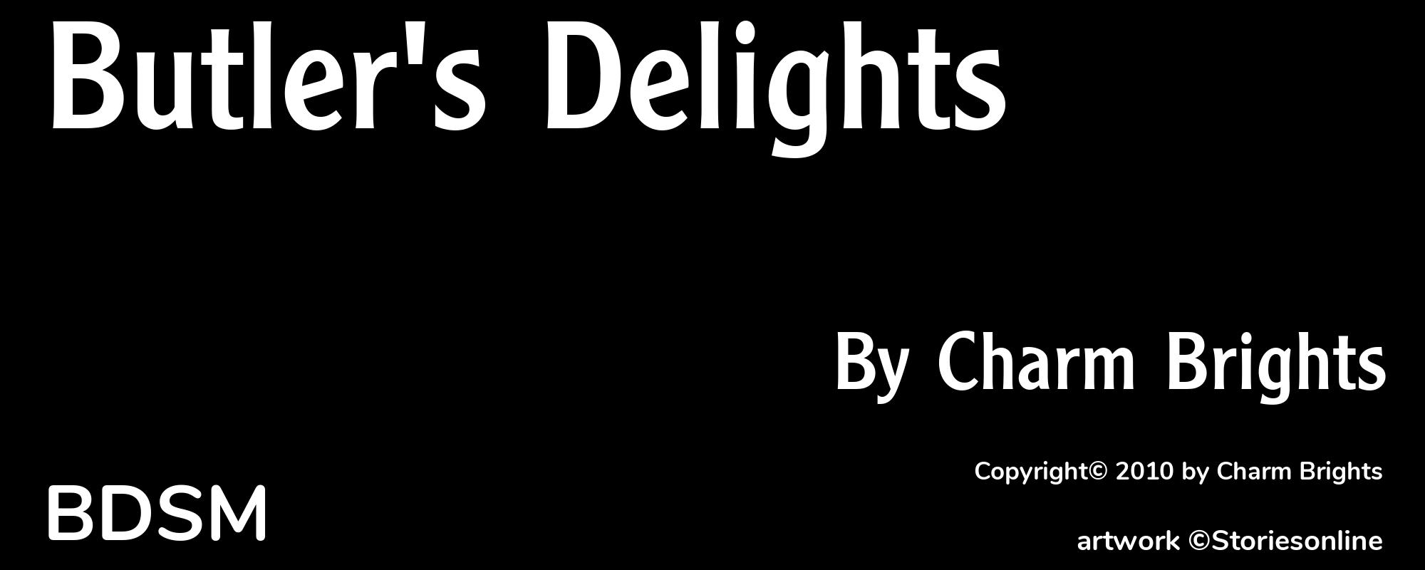 Butler's Delights - Cover