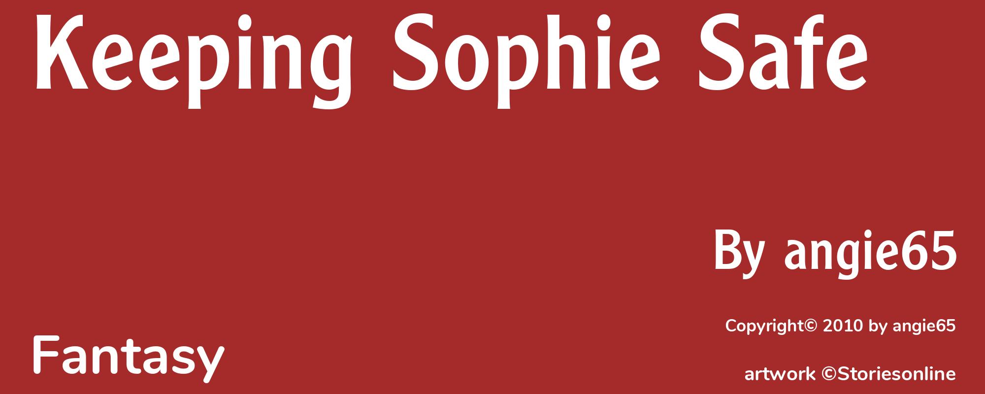 Keeping Sophie Safe - Cover