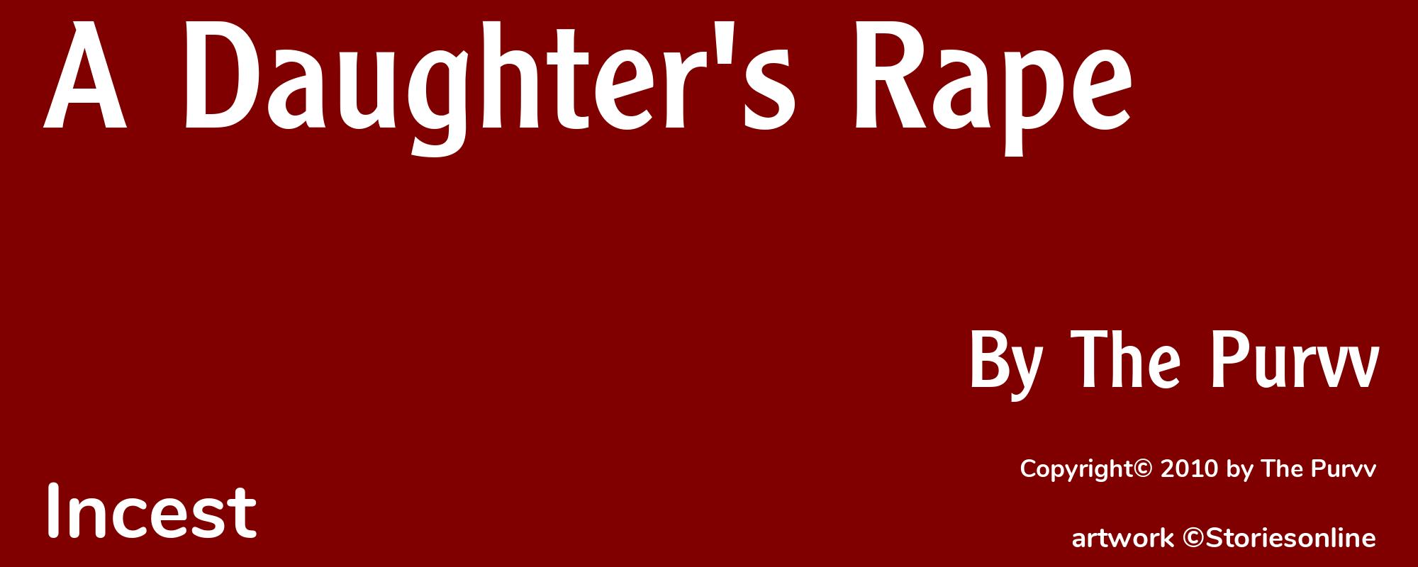 A Daughter's Rape - Cover