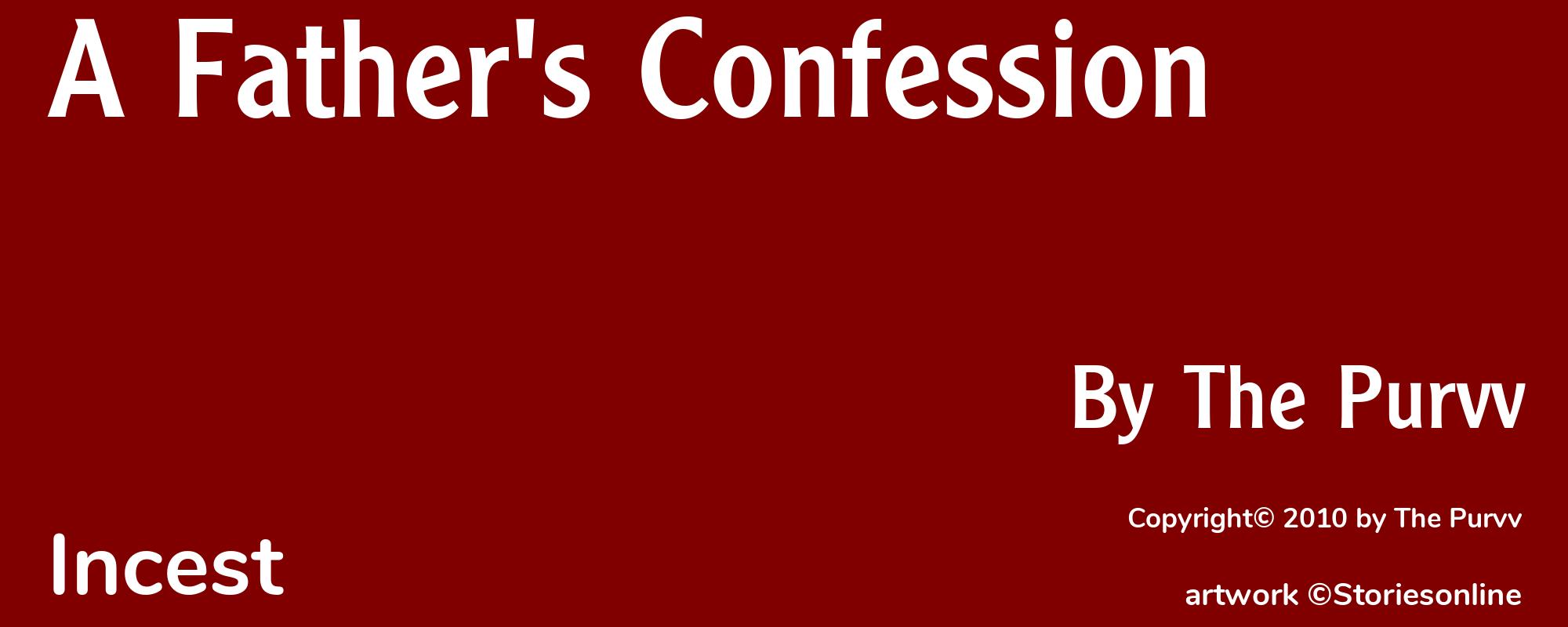 A Father's Confession - Cover