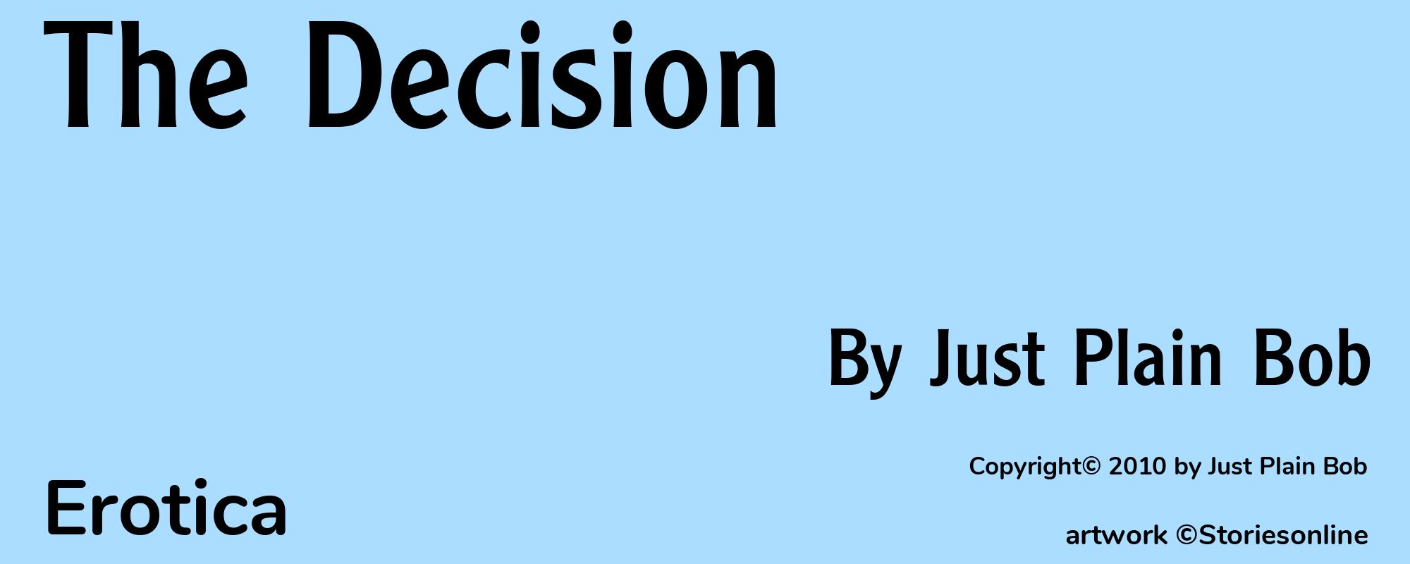 The Decision - Cover
