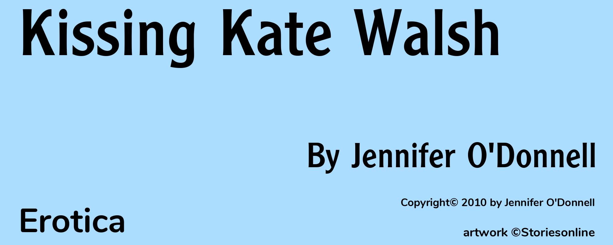 Kissing Kate Walsh - Cover