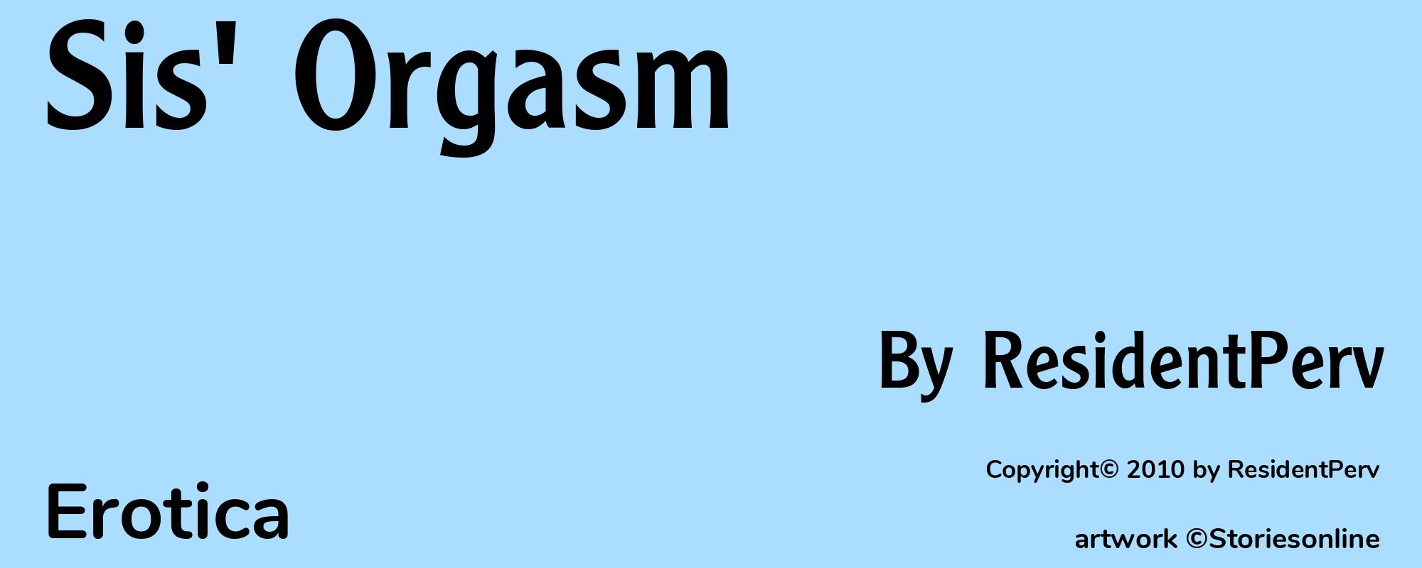 Sis' Orgasm - Cover