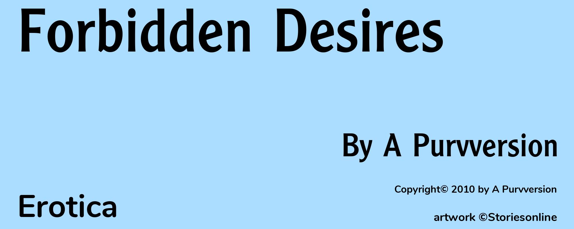 Forbidden Desires - Cover