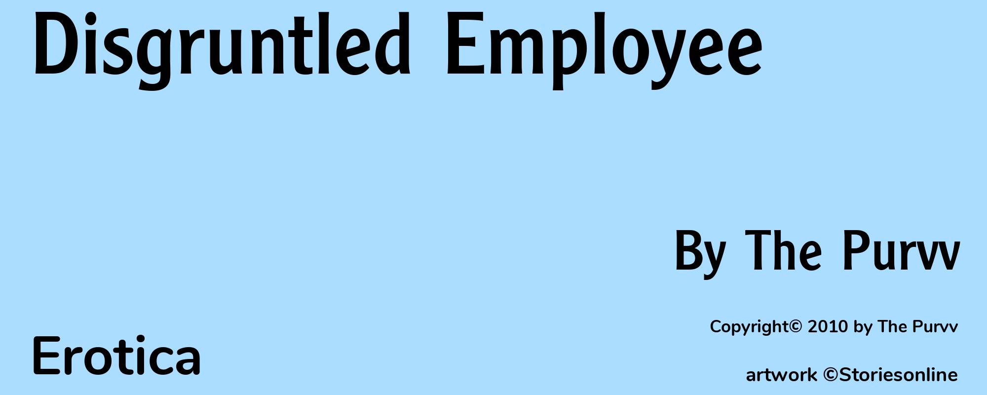 Disgruntled Employee - Cover