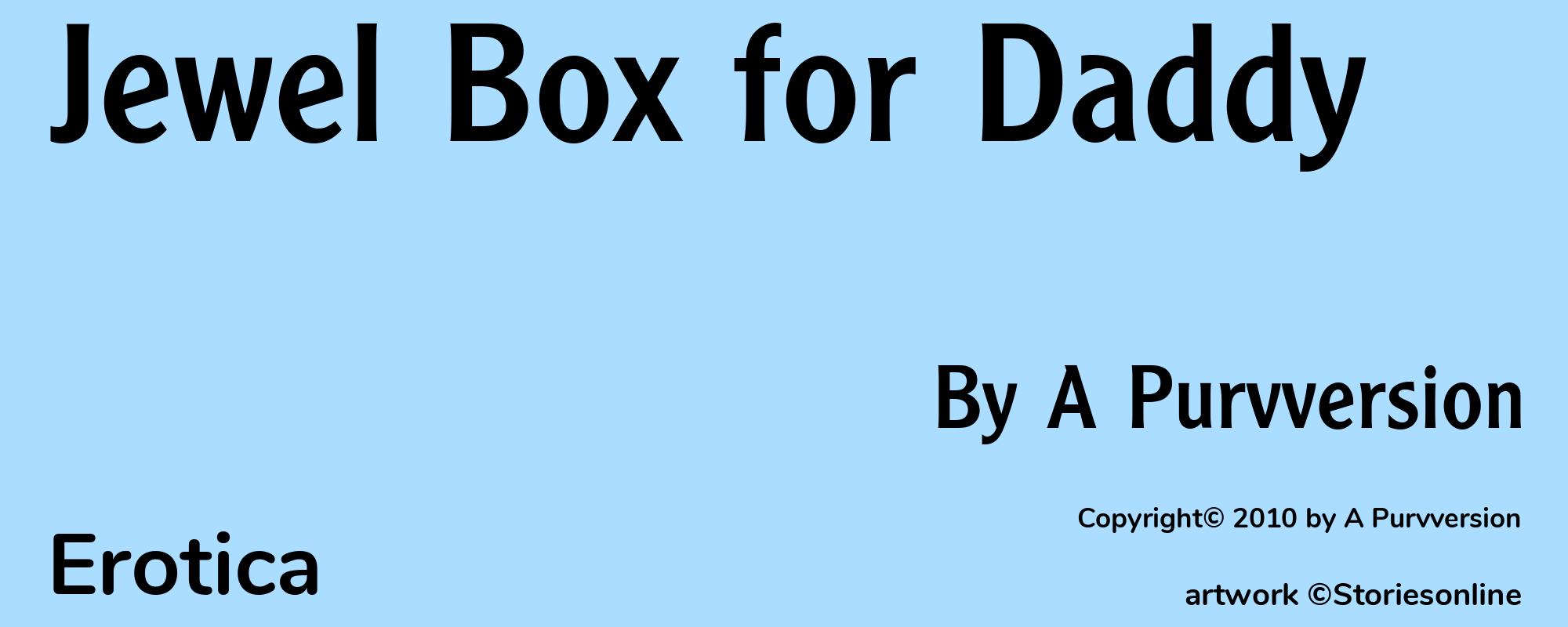Jewel Box for Daddy - Cover