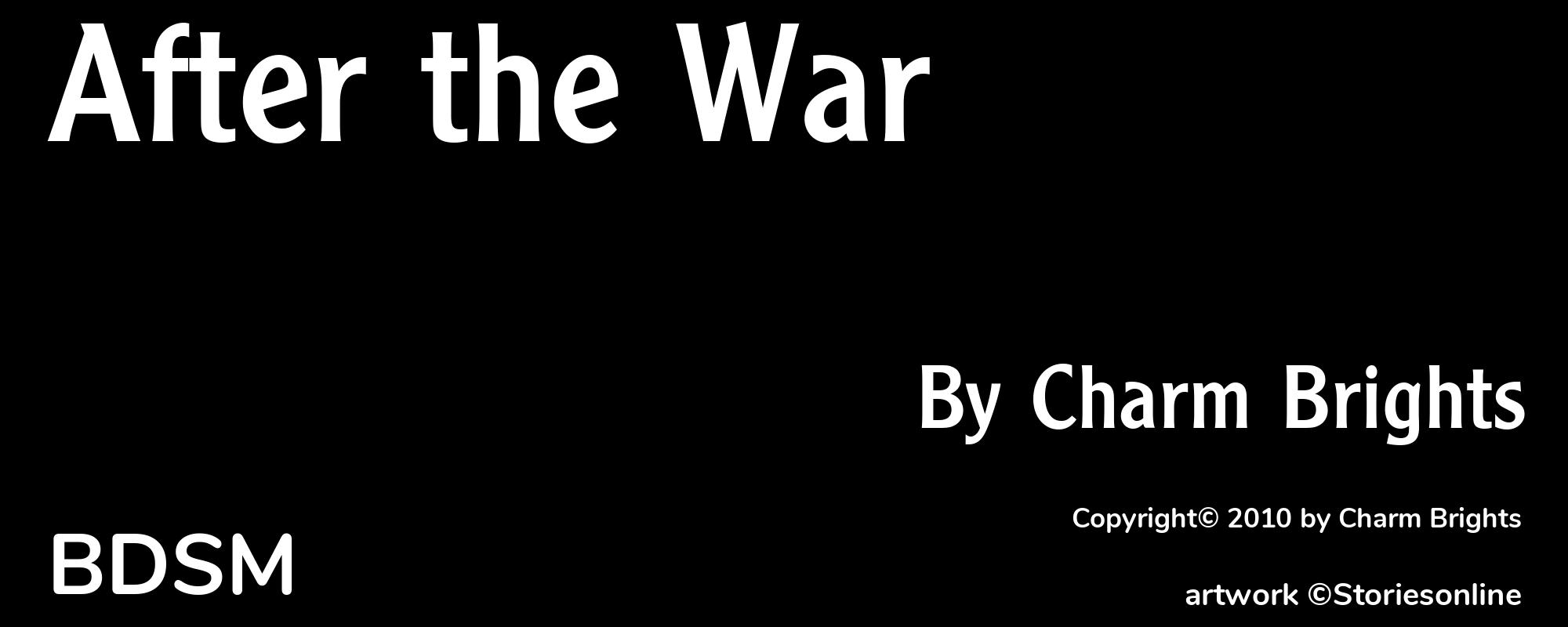 After the War - Cover