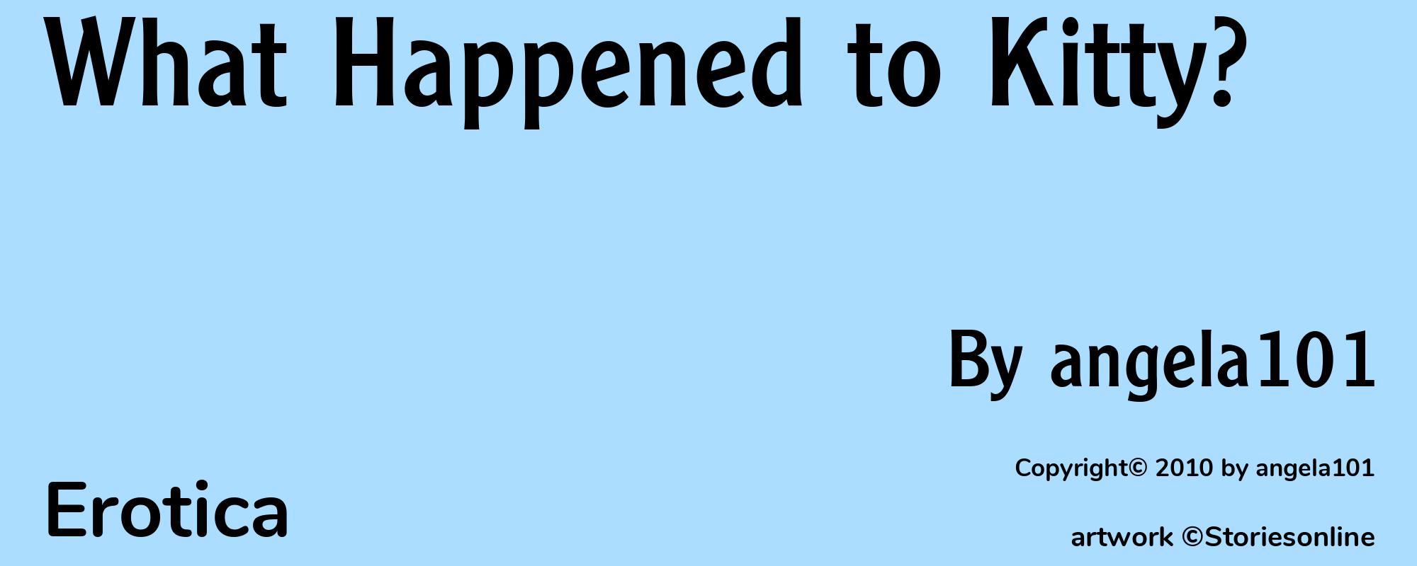 What Happened to Kitty? - Cover
