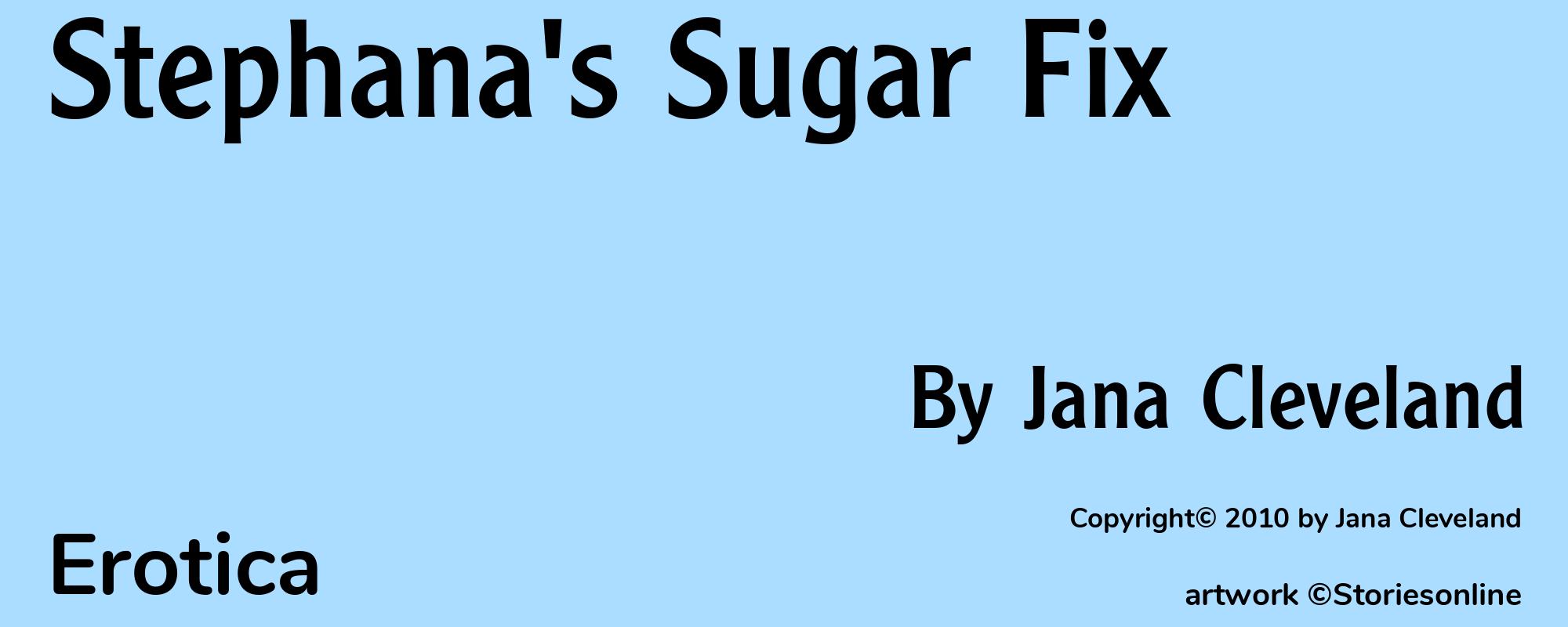 Stephana's Sugar Fix - Cover