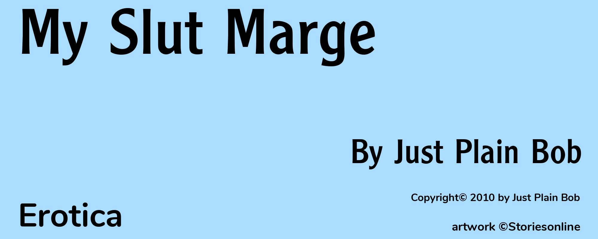 My Slut Marge - Cover