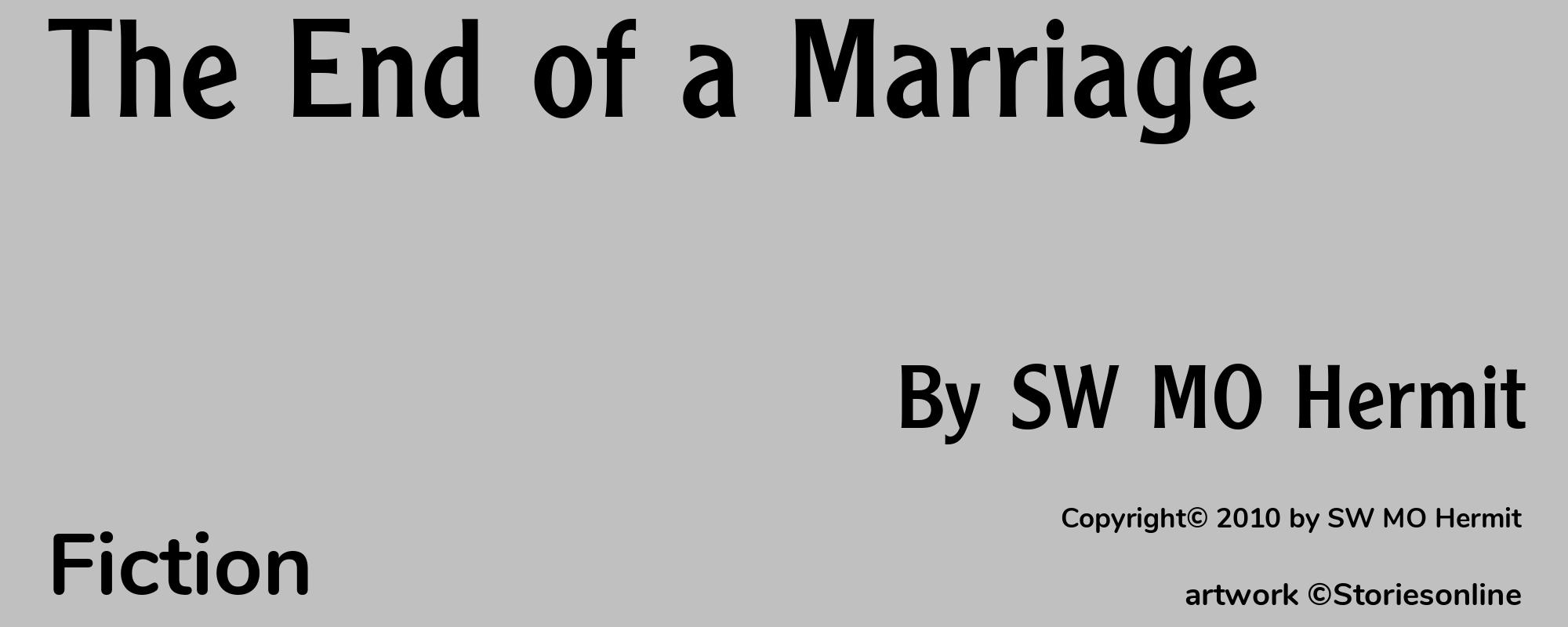 The End of a Marriage - Cover