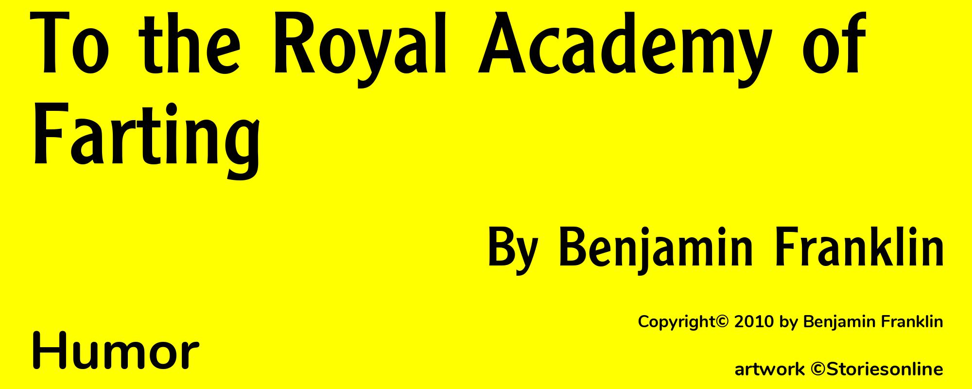 To the Royal Academy of Farting - Cover