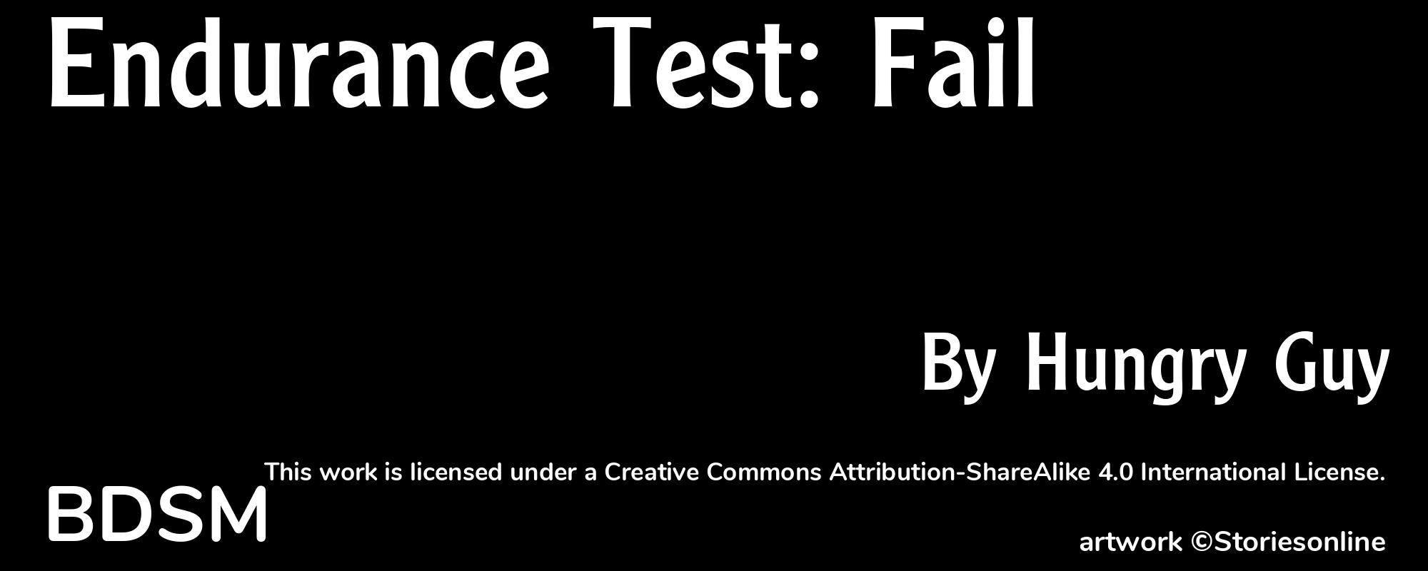 Endurance Test: Fail - Cover