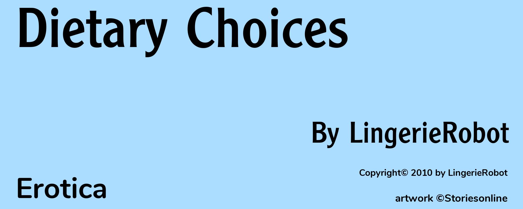 Dietary Choices - Cover