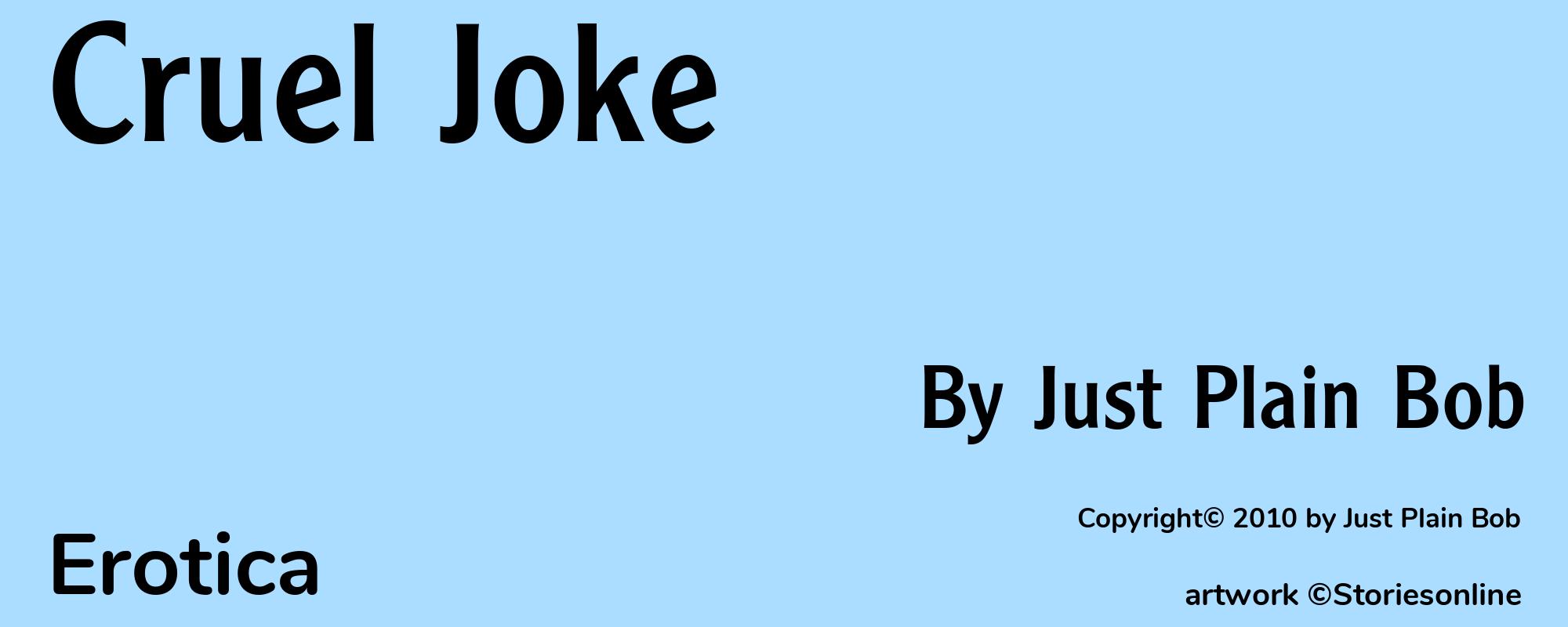 Cruel Joke - Cover