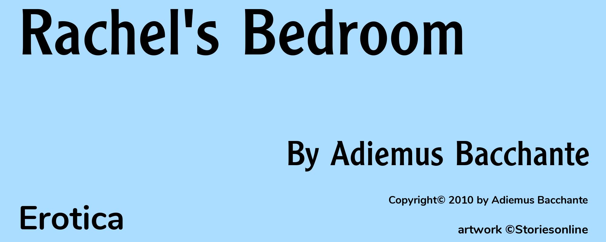 Rachel's Bedroom - Cover