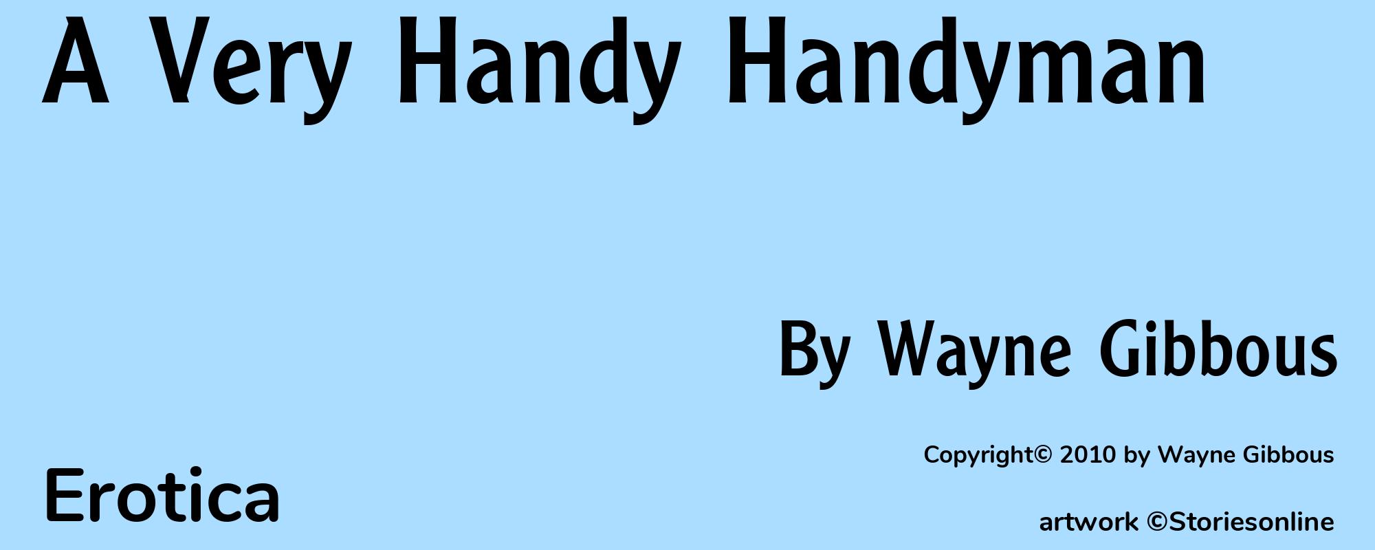 A Very Handy Handyman - Cover