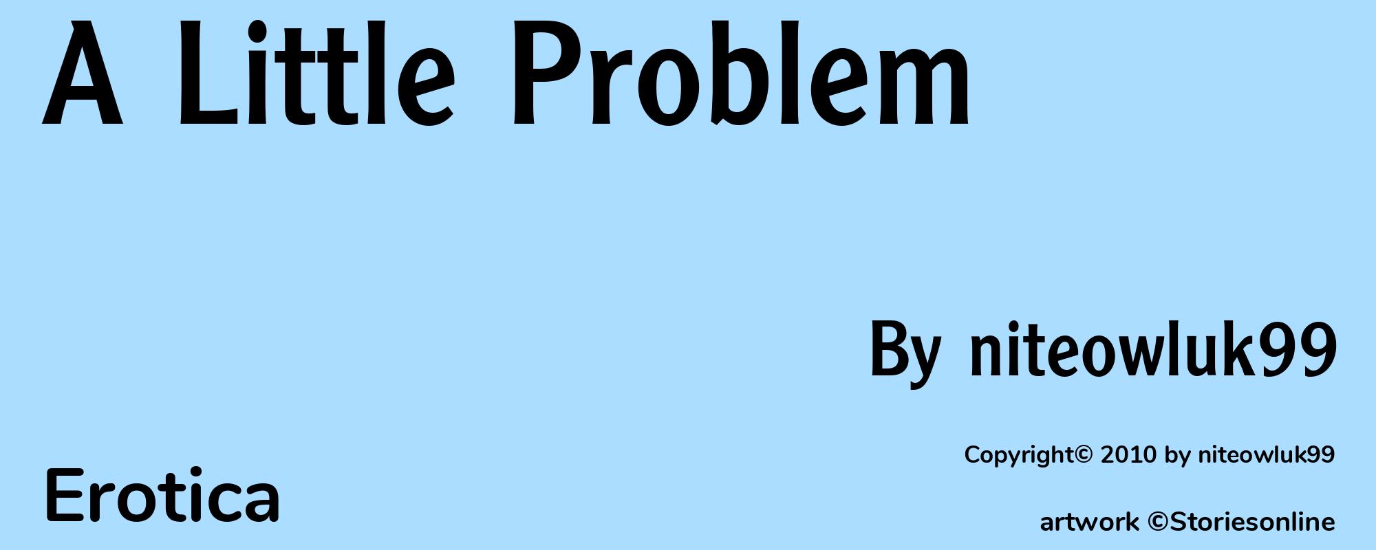 A Little Problem - Cover