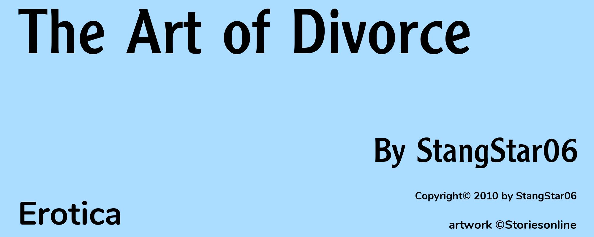 The Art of Divorce - Cover