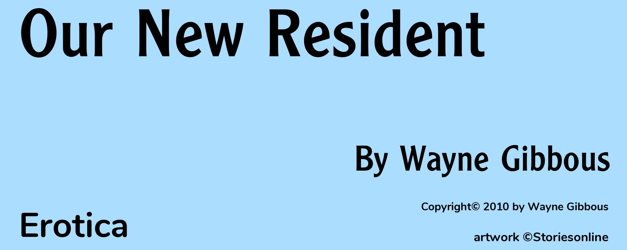 Our New Resident - Cover