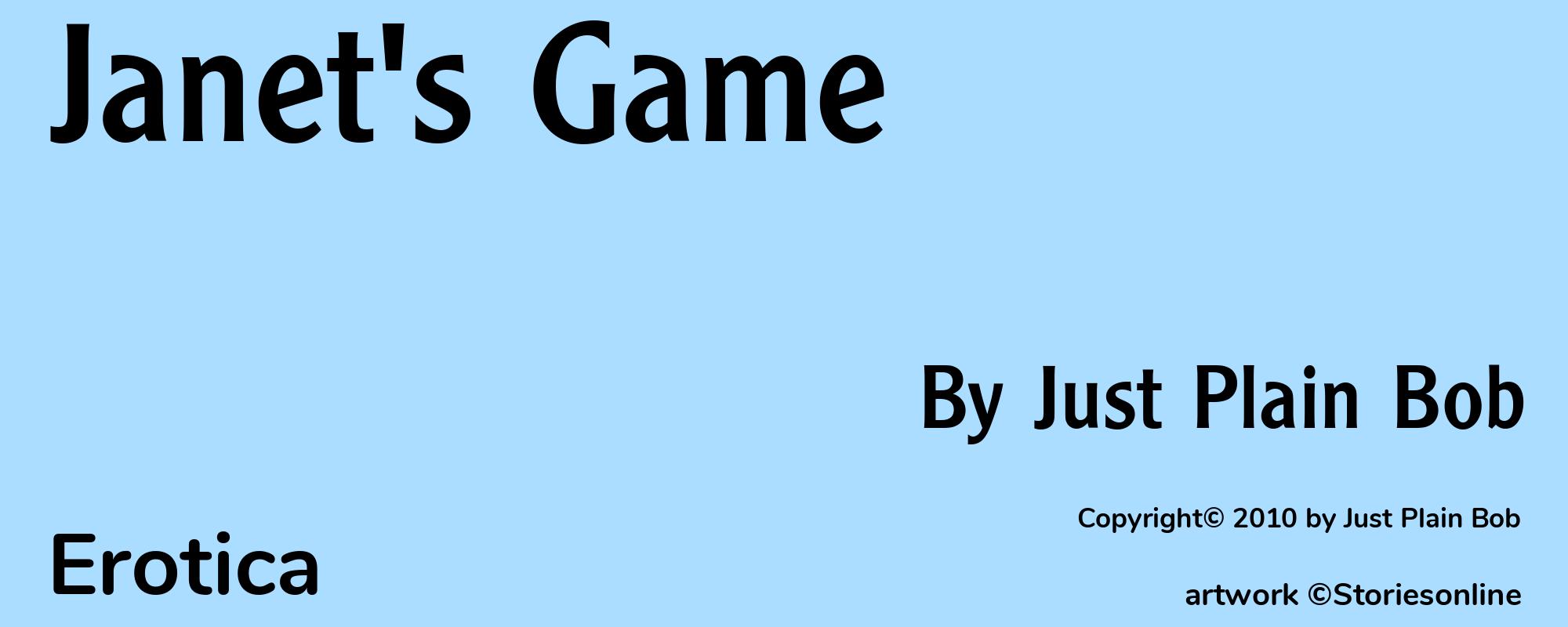 Janet's Game - Cover