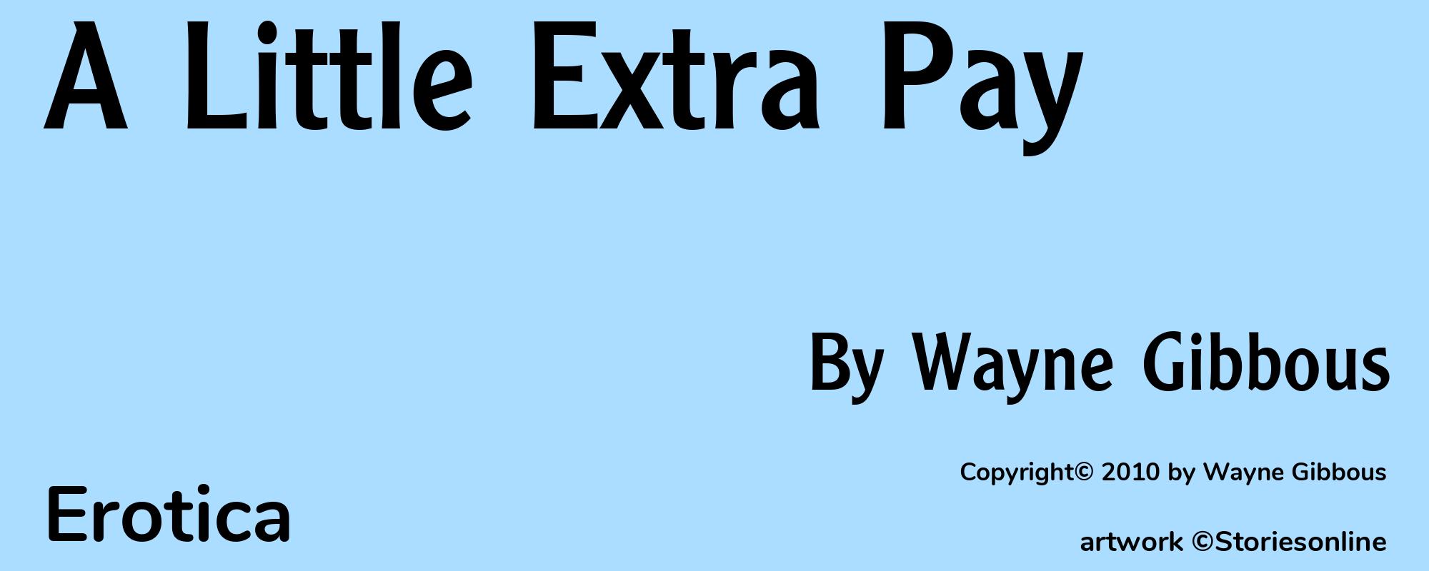 A Little Extra Pay - Cover
