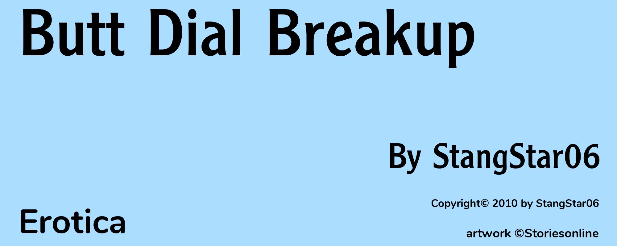 Butt Dial Breakup - Cover