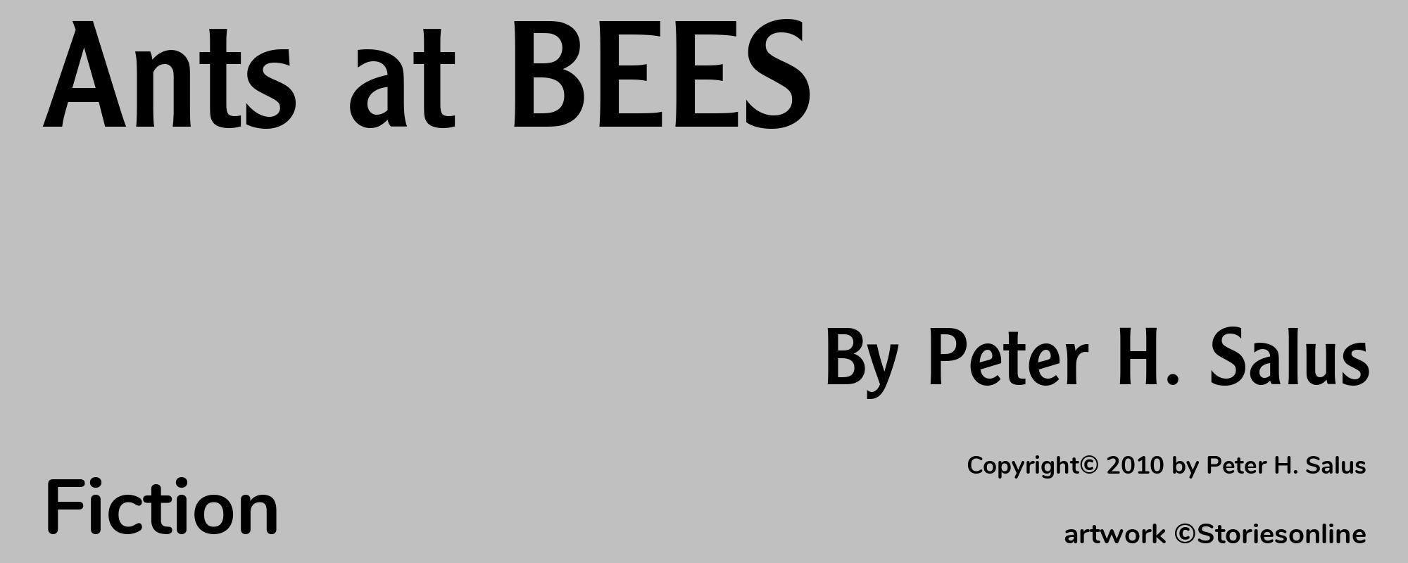 Ants at BEES - Cover