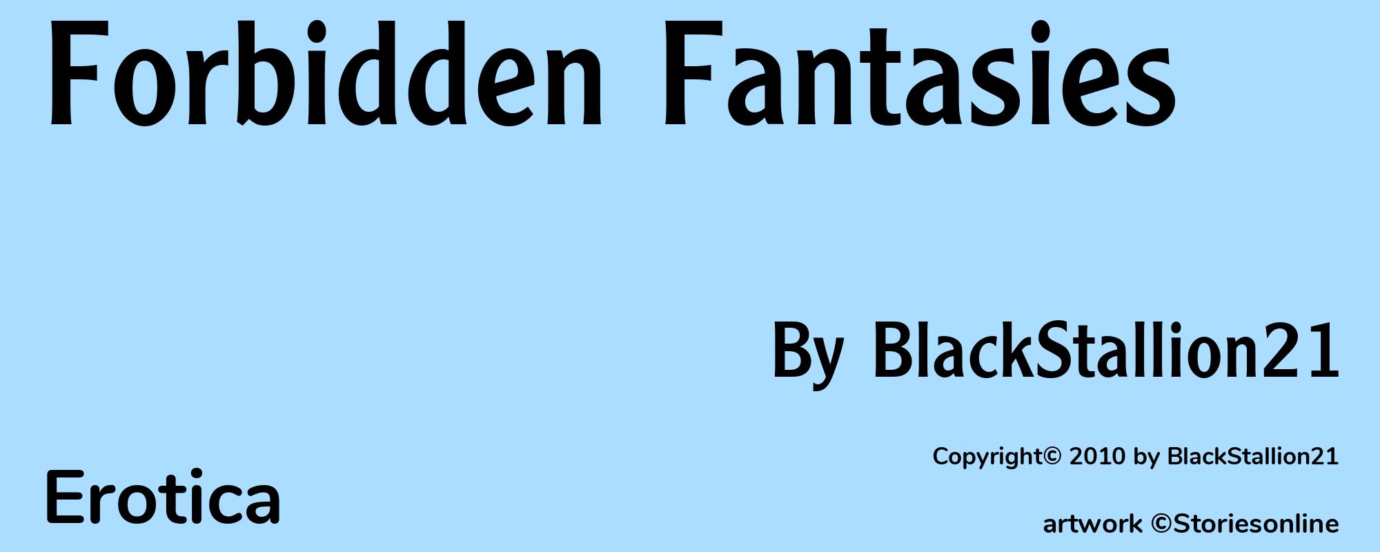 Forbidden Fantasies - Cover