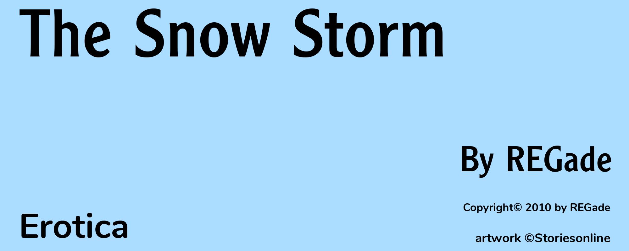 The Snow Storm - Cover