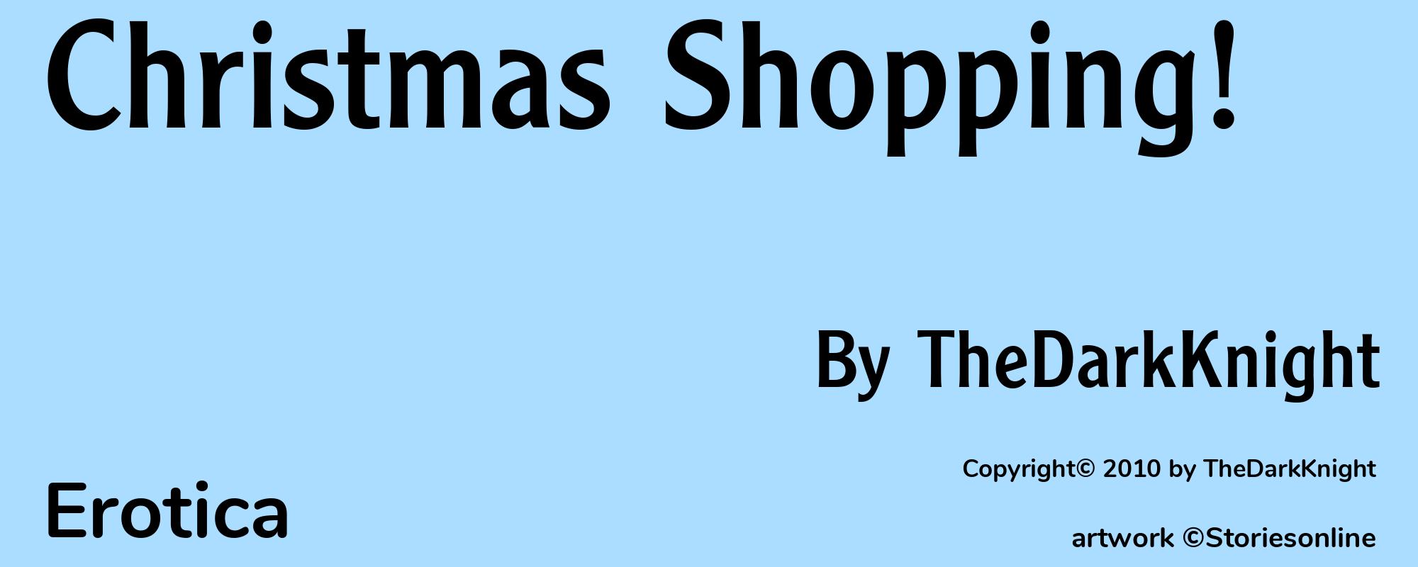 Christmas Shopping! - Cover