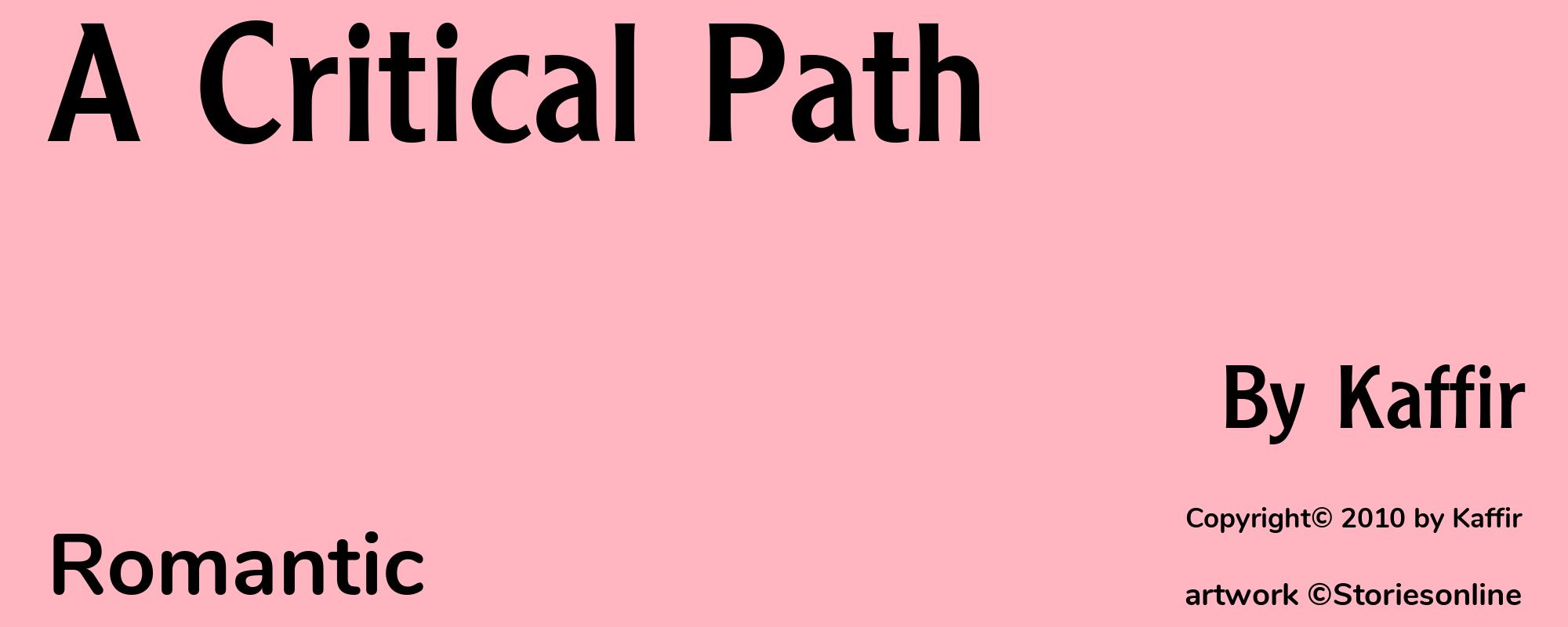 A Critical Path - Cover
