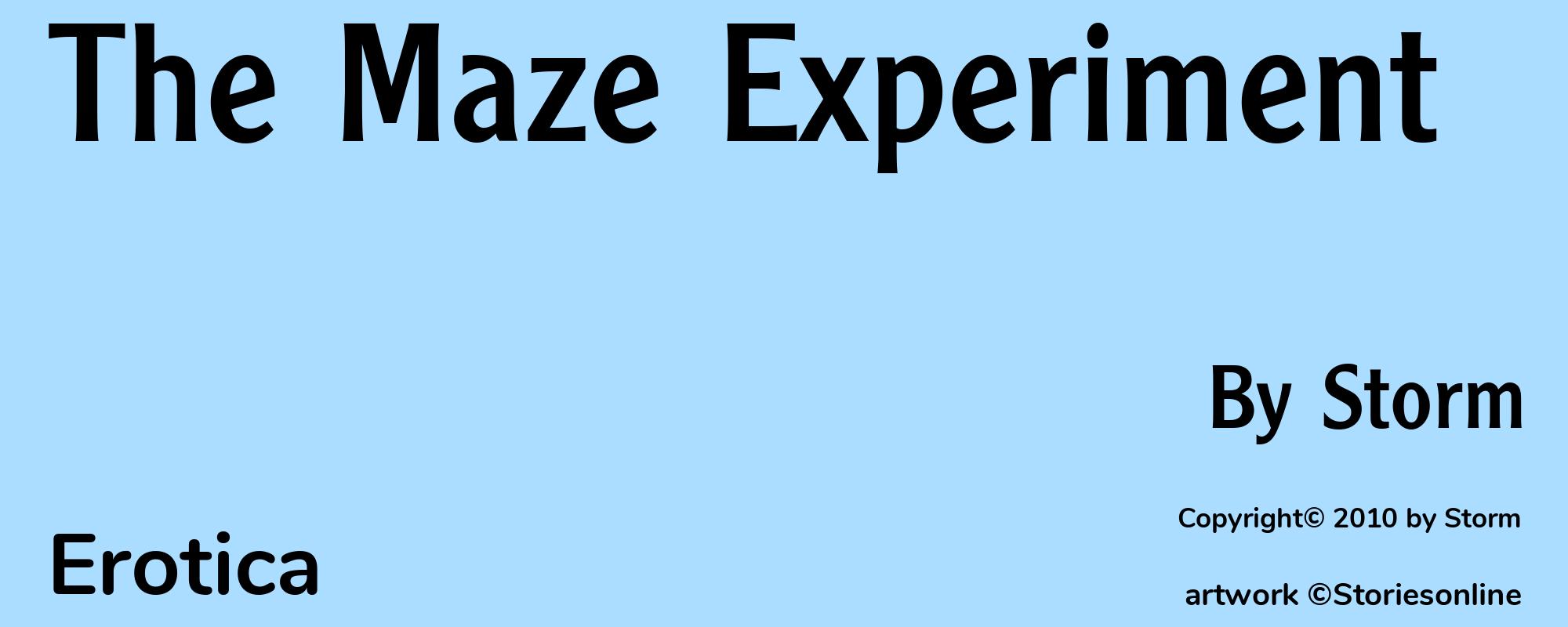 The Maze Experiment - Cover