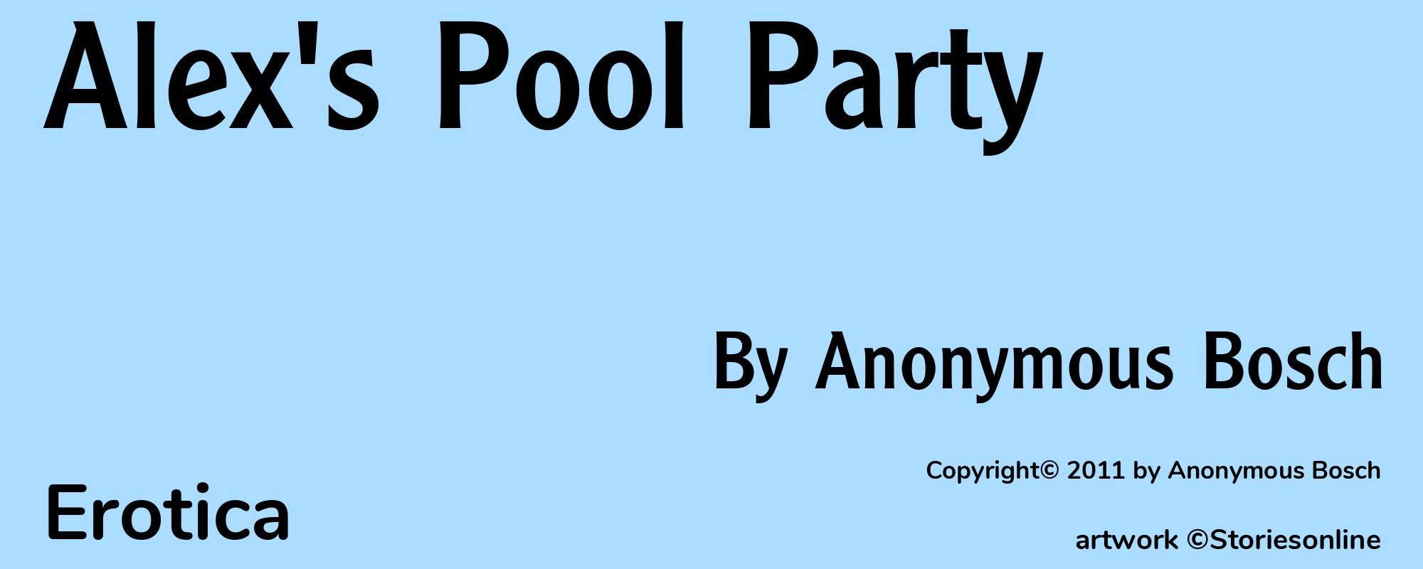 Alex's Pool Party - Cover