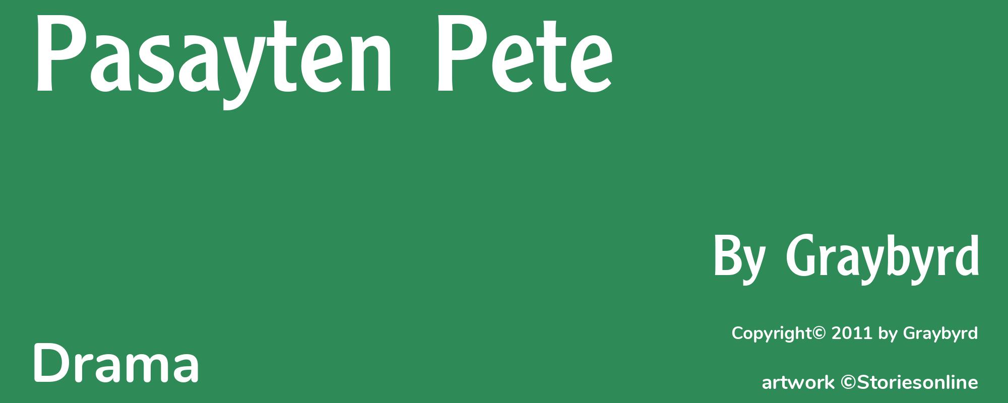 Pasayten Pete - Cover