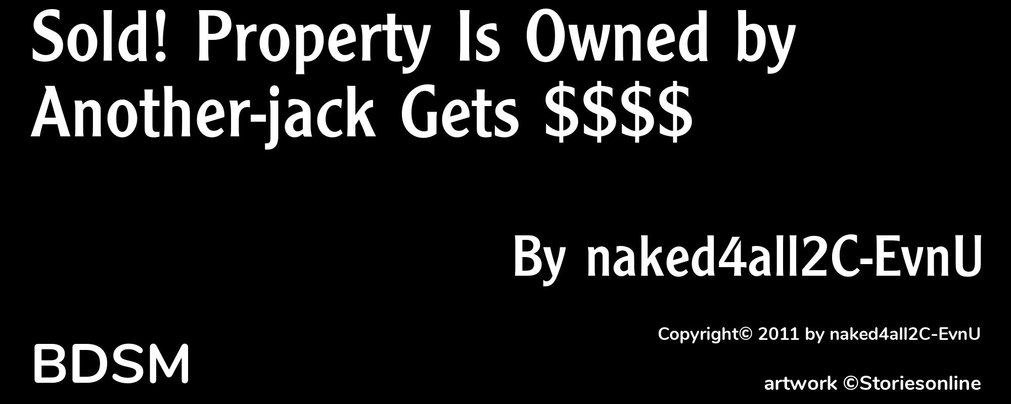 Sold! Property Is Owned by Another-jack Gets $$$$ - Cover