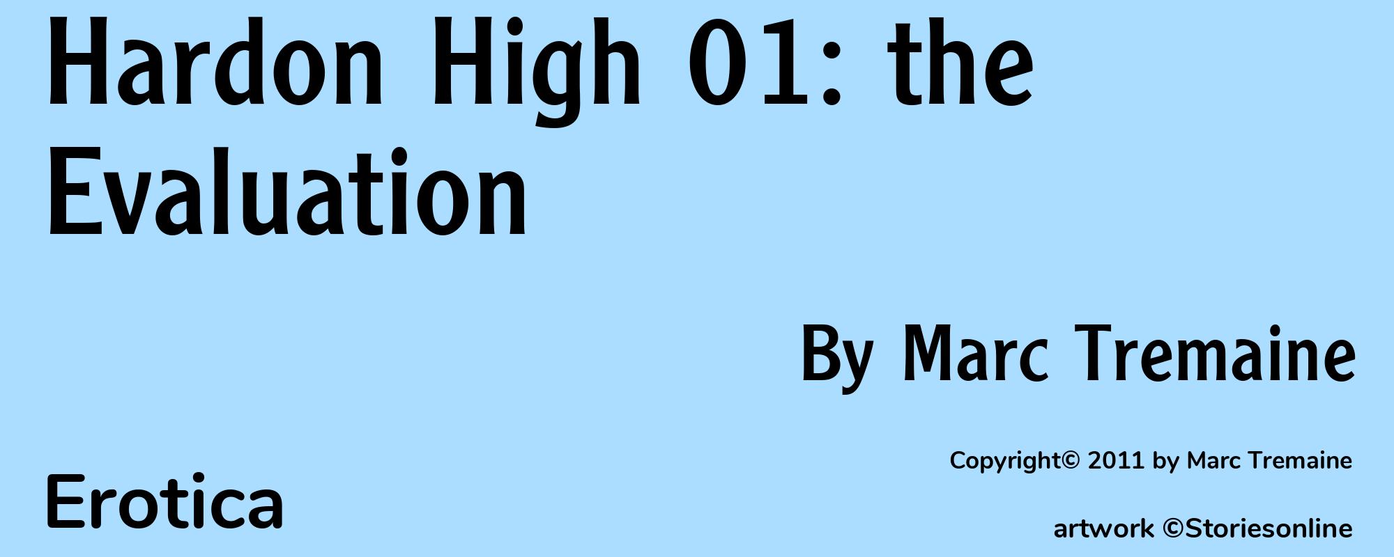 Hardon High 01: the Evaluation - Cover