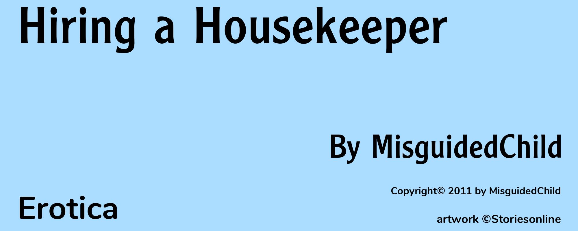 Hiring a Housekeeper - Cover